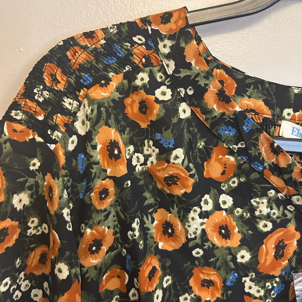 NWT Elsie & Zoey floral flowing top size L/XL - Picture 6 of 16